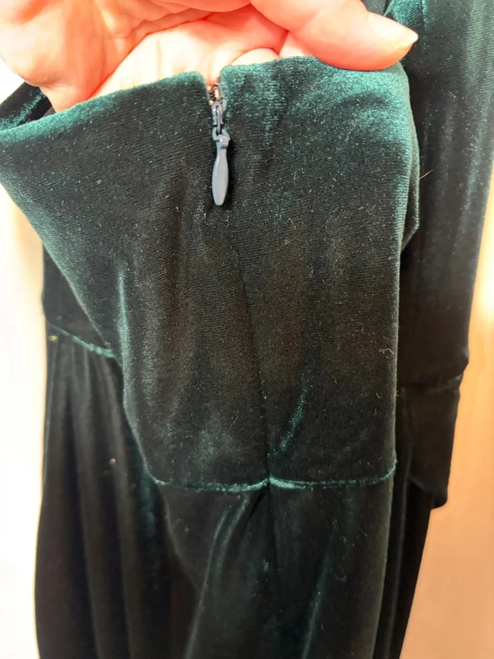 Betsey Johnson Velvet Halter Dress Drape Front Soft Goth Glam Dark Jewel Sz 4